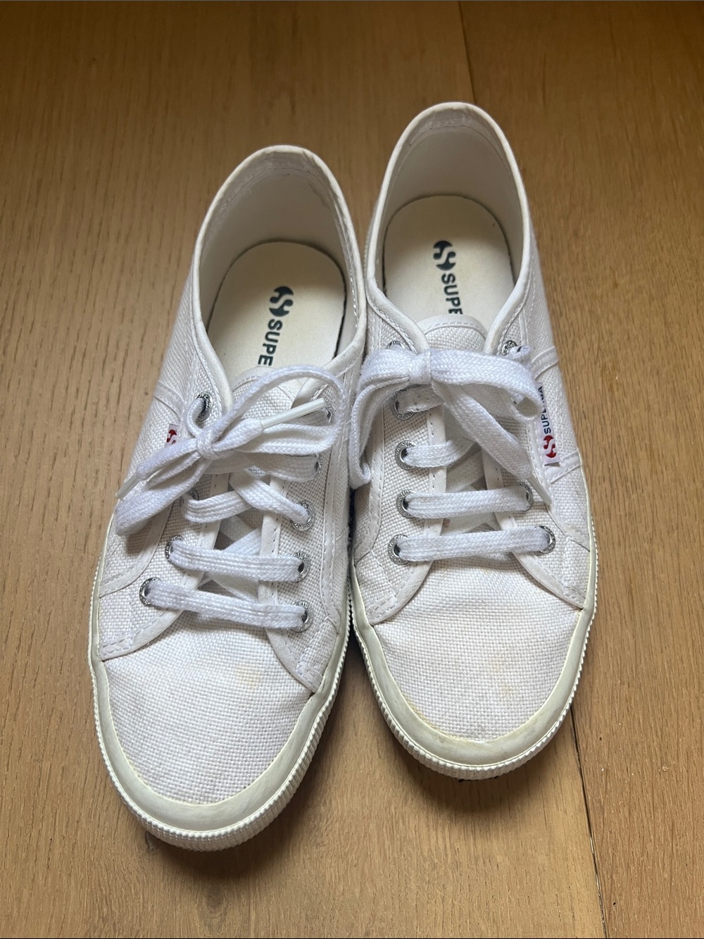 Superga Classic White Canvas Sneakers